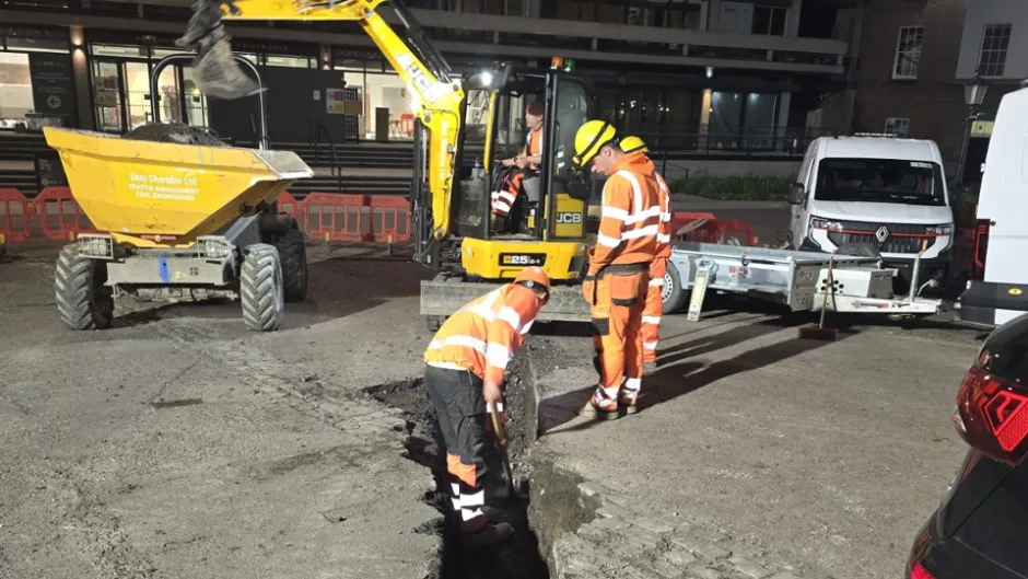 Shay Sheridan Ltd roadworks support on site